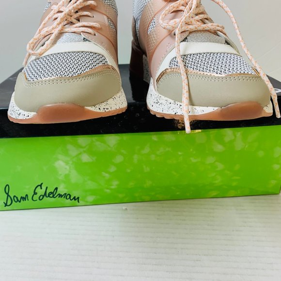 Sam Edelman Darsie Colorblock Colorful Pastel Textured Casual Style Sneaker 8 - Picture 5 of 13